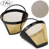 LWZko 2 Pieces Mesh Coffee Basket Filter, Coffee Filter Mesh,
