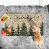 Artoid Mode Pine Trees Snowflakes Merry Christmas Welcome Decorative Doormat,