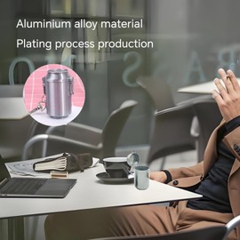 Portable Ashtray with Lid Pocket Ashtray Mini ashtray with metal clasp Alloy Material Compact and Lightweight Ideal for Camping Hiking Picnics and Everyday Use (Silver)