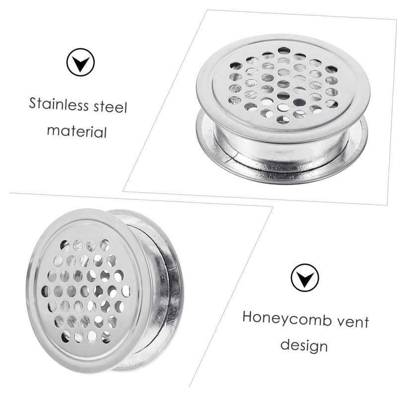 COHEALI 10pcs Stainless Steel Air Vent Cover Ventilation Grille for
