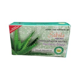 Jabón con extracto de Sábila Aloe Vera GARCIA dermolimpiador pack 5 piezas neutro orgánico con aceite de coco ecofriendly sin grasas animales