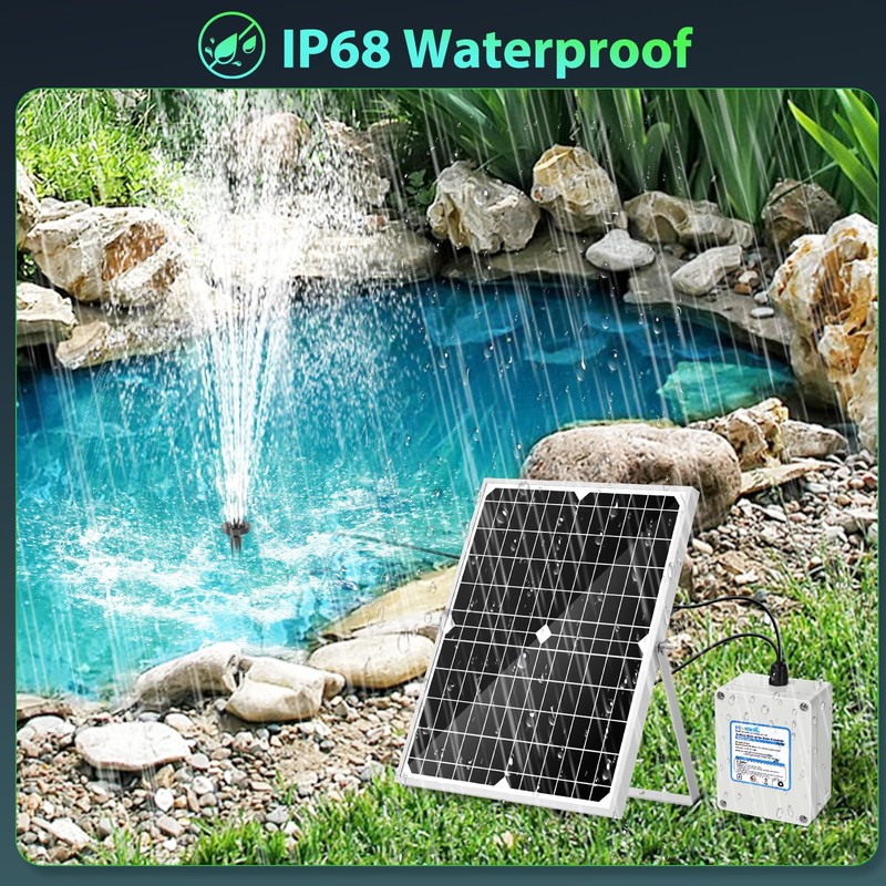 Battery Backup for Solar Fountain Water Pump Backup Battery 2600mah,
