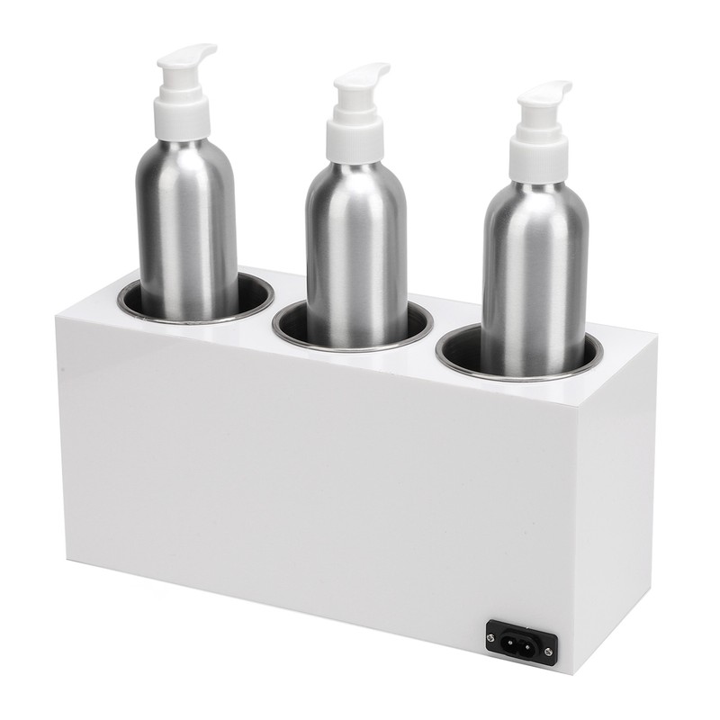 Oil Warmer Dispenser 3 Bottles Massage Oil Warmer Constant Temperature