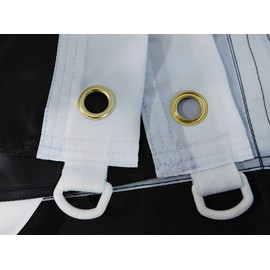 USA Thin Blue Line Police Memorial Premium Quality Fade Resistant Heavy Duty 5x8 5'x8' Nylon Embroidered Flag Banner Grommets & Plastic Rings