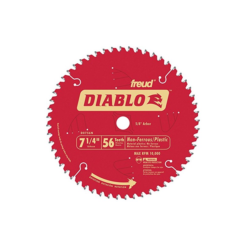 Diablo D0756N 7-1/4" 56T Diablo Non-Ferrous & Plastic Circular Saw