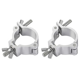 2PCS DJ Lighting O Clamps, Lights C Clamps 25-30mm, Clamps for Lights Stage Lighting Accessories, Aluminum Alloy DJ Lighting O Clamps for Stage Moving Head Light Par Light Spotlight