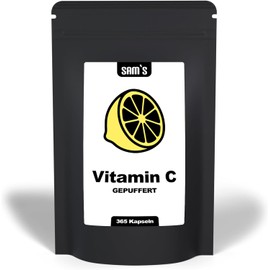 Vitamin C High Dose 500 mg Buffered 365 Capsules Vegan