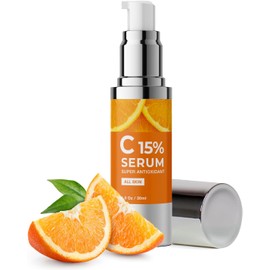 Gratulor Super Vitamin C Serum for Women Over 70, All-in-One Serum with Hyaluronic Acid & Peptides for Mature Skin, Dark Spot Reduction, Anti-Aging, Wrinkles, Firming