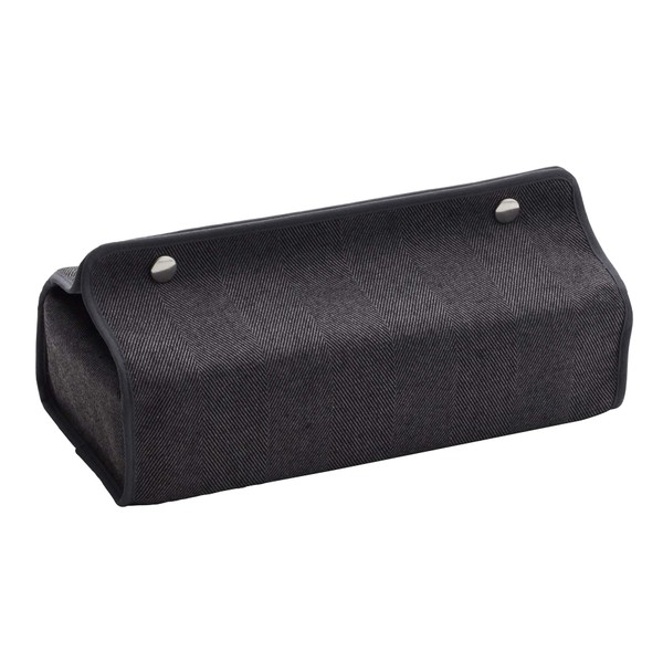 Quarter Report Tissue Case, Hanging, Bound, Charcoal, W 9.8 x H 2.0 - 2.4 x D 4.7 inches (25 x 5 - 6.2 x 12 cm),