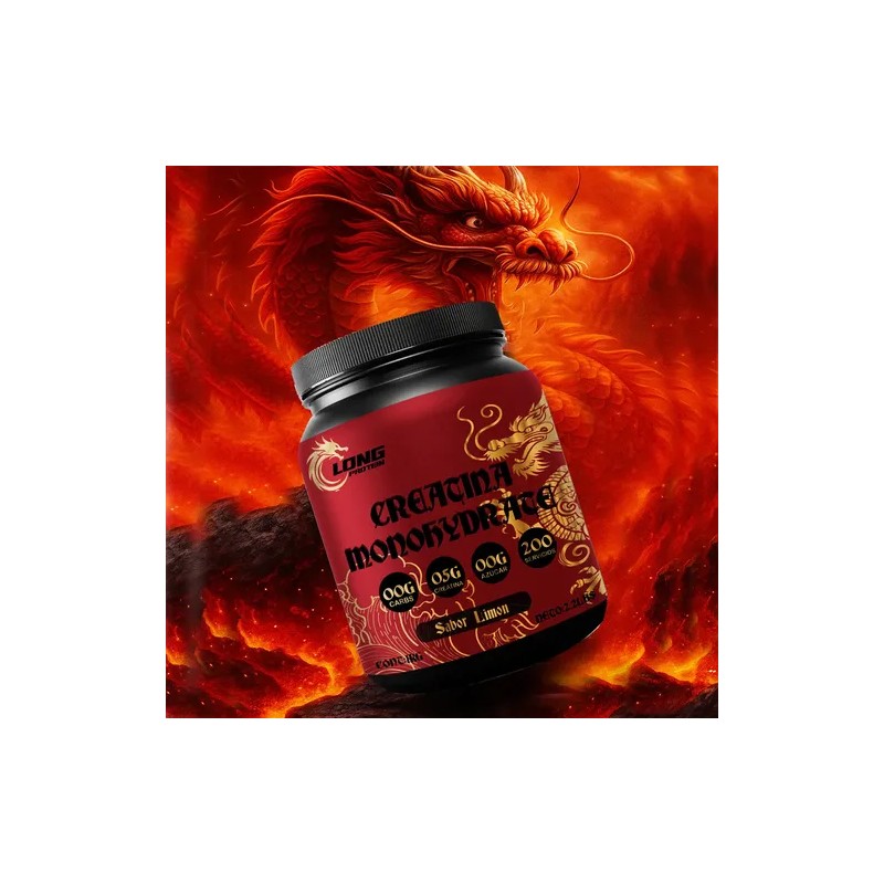 Creatina Monohidratada Long 1kg Prentreno 200servis En Polvo
