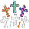 Baker Ross AX789 Cross Suncatcher Decorations - Pack of 10,
