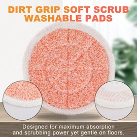 6 Pack Replacement Steam Mop Pads for Shark S7201 S8201 S8001 S7001 S7000AMZ Steam Mop, Reusable Steam Heavy Scrubby Cleaning Pads S7000 S7001TGT S7005 S7020 S7000C
