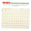 Ciieeo Daily Time Planning Sheets Learning Planner Countdown Student Charts