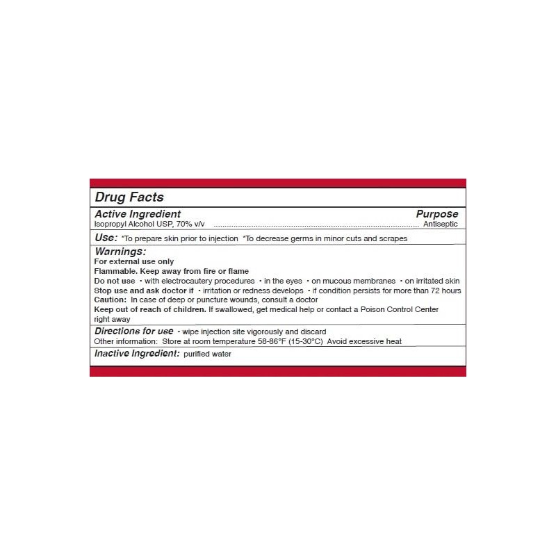 Leader Hisopos de alcohol 70 por ciento isopropílico estéril, 100