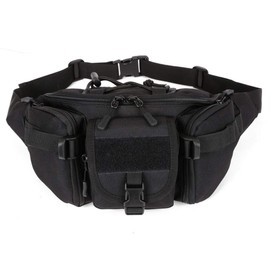 Xieben Outdoors Fanny Waist Bag for Men Women Travel Hiking Running Hip Bum Belt Slim Pack Purse Wallet Cell Phone Pouch Black
