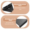 ZONJIE Shelf Bracket Invisible Pack of 4 Shelf Brackets Triangle
