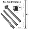BRILLIHOOD 9Ft Outdoor Sun Shade Sail Pole, 3" Diameter Shade