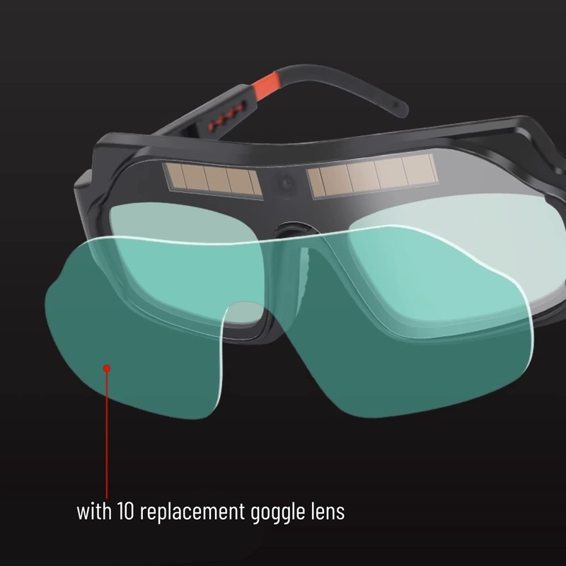 Auto Darkening Welding Goggles, 8 or 9 Shades, 0.1s Quick