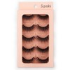 5 Pairs Mink Eyelashes Ultra Dense Stage Makeup Natural False