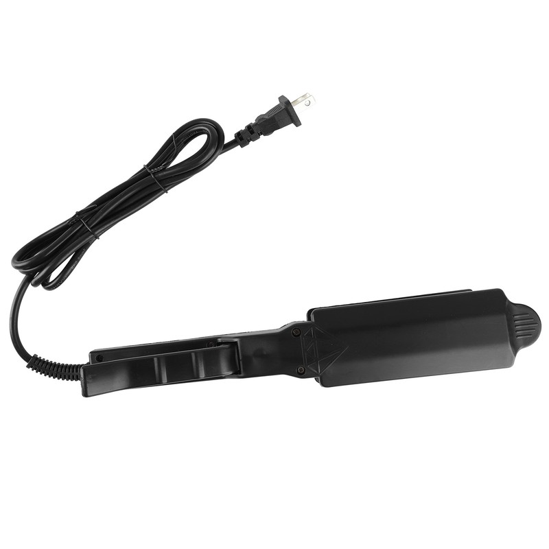 Hair Straightener Wide Steam Flat 4 Level Adjustable Temperature Black