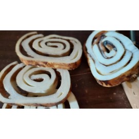 Handmade Chihuahua Crack Rings – Rawhide Spiral Chews for Small Dogs, 2-Pack Treats