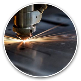 Vinyl Stickers (Set of 2) 15cm - Laser Cutting CNC Machine Laptop Tablet Luggage Scrapbook #16138