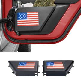 2 Pack Metal Rear Door Storage Box Compatible with Jeep Wrangler JK JKU 2/4 Door 2007-2018 Door Side Insert Pockets Organizer for Interior Storage Accessories