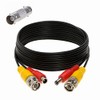 FITE ON 25ft Black BNC Video Power Wire Cord Compatible