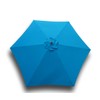 Formosa Covers 9ft Umbrella Replacement Canopy 6 Ribs in Teal