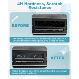 CDEFG 4PCS for 2024 2025 Hyundai Kona 12.3” Screen Protector for 2024 2025 Kona SX2 Accessories Screen Cover Center Touch Screen Digital Instrument Panel Display Guards