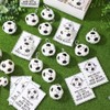 Jenaai Soccer Keychain Set with Inspirational Cards - 20 Pack