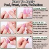 YiMistnnts Gloss Fully Cured Gel Nail Strips - Love -