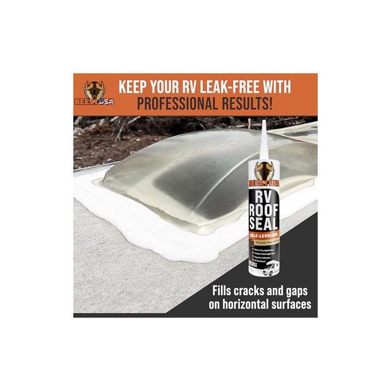 BEEST Self-Leveling RV Roof Sealant - 10 Oz for Waterproof