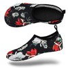 VIFUUR Water Sports Unisex Shoes Black Flower - 7.5-8.5 W