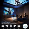 Sucetiho Mini Projector with WiFi and Bluetooth, Portable Outdoor Movie