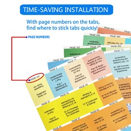 FAR AIM Tabs for 2023, 92 Tabs & 8 Blank Tabs, for Private Pilot Exam, Color-Coded and Laminated, with Alignment Guide