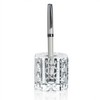 QFkris Fancy Crystal Single Pen Holder for Desk, Glass Fountain