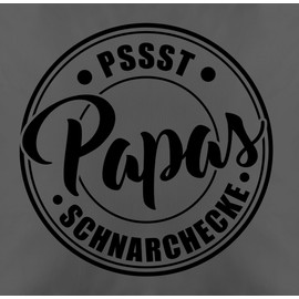 Cushion Cover - for Father's Day - Papa's Snoring Corner Badge I Dad Gift Birthday I Christmas - 50 x 50 cm - Grey - Dad Cushion Gifts for Father Father's Day Gift Snoring Cushion Sofa Cushion