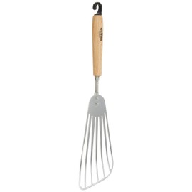 Suncraft BM-204 Butter Beater Turner Spatula, Made in Japan, Natural Wood Pattern, Mokuhouse BM-204, Brown, 13.2 inches (33.5 cm)