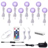 AIBOO RGB LED Cabinet Lighting Set of 8, 12 V