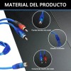 2pzs Cable Y Rca 2 Machos A 1 Hembra Profesional