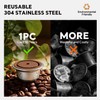 Stainless Steel Refillable Coffee Capsule Reusable Coffee Pods Compatible with