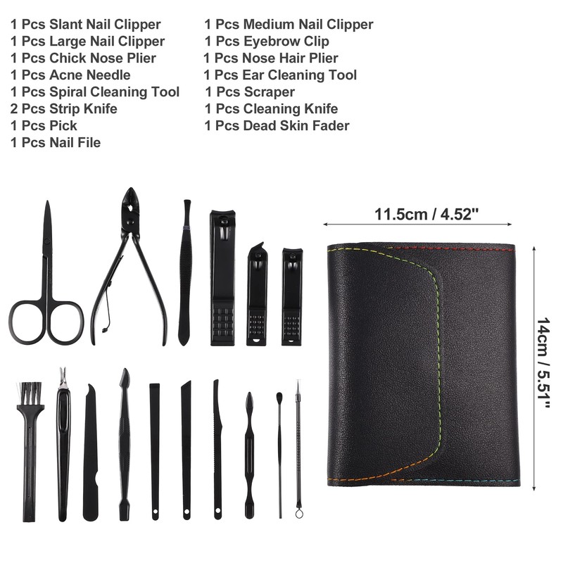 VOCOSTE Manicure Set Professional Nail Clippers Pedicure Kit for Hand