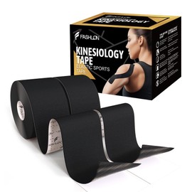 FASHLON Elastic Sports Tape - Premium Uncut 2-Roll Pack | Flexible & Breathable Athletic Tape for Sports, Swimming & Daily Workouts | Skin-Friendly, Long-Lasting Hold