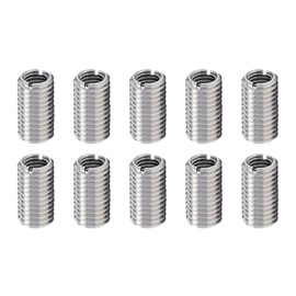Pack of 10 threaded insert m10 to m8, threaded sleeve, threaded inserts, stainless steel, threaded adapter, threaded bushing, screw-in nut, threaded sleeves, thread reduction, drive-in nuts