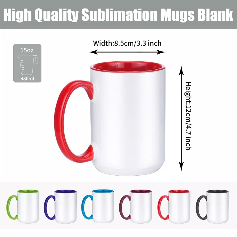 TANGLONG Sublimation Mugs 15 oz Sublimation Mugs Blank Sublimation Cups