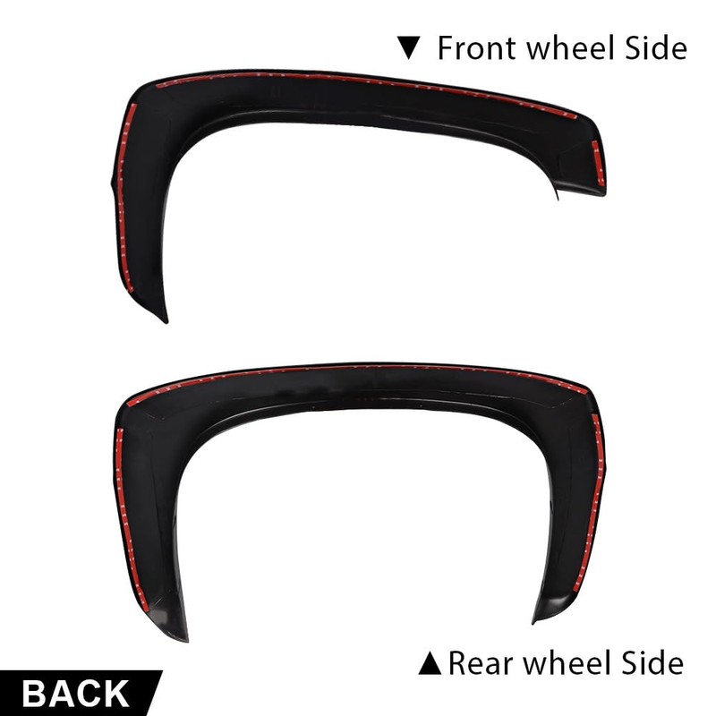 DOTCOM Fender Flares 4PCS,Compatible with Chevy Silverado & GMC Sierra