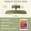 BISAMIYA Modern LED 12.6 inch Ceiling Light, Adjustable Semi Flush