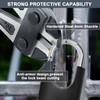 ZHEGE Heavy Duty Long Shackle Combination Padlock Outdoor, 4 Digit