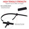 150 Pieces Multi-Purpose Cable Zip Ties 8 Inch,Self Locking Black